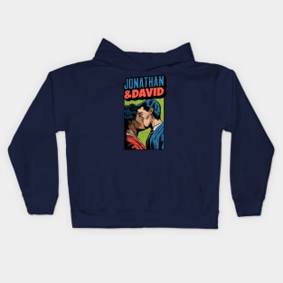 Jonathan & David - The Gayest Biblical Couple - Jewish Humor Kids Hoodie